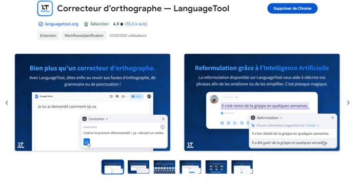 extension google LanguageTool